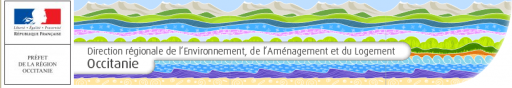 Bandeau du site Internet de la DREAL Occitanie